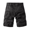 thumbnail image 2 of Men's Workout Cargo Shorts Lightweight Hiking Flat Front Shorts Tactical Work Shorts with Multi Pockets, 2 of 6