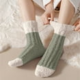 thumbnail image 2 of iHPH7 Fuzzy Socks Women Fuzzy Grippy Socks Woman Fuzzy Slipper Socks Gifts for Women Plush Socks Cute Fuzzy Socks for Women Crew Light Green One Size, 2 of 4