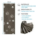 thumbnail image 2 of Brown Dog Paw Footprint Hot Yoga Mat Towel Non Slip for Hot Yoga - Quick-Drying Yoga Mat Cover with 4 Corner Pockets with Travel Bag - Hot Yoga Towel Non Slip Grip Moisture Wicking Sweat 70"x26", 2 of 6