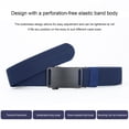 thumbnail image 7 of Adjustable Tactical Nylon Web Belt for Men, Auto Slide Metal Buckle Lightweight Canvas Strap Outdoor Hiking Daily Casual Belt Blue-A, 7 of 7