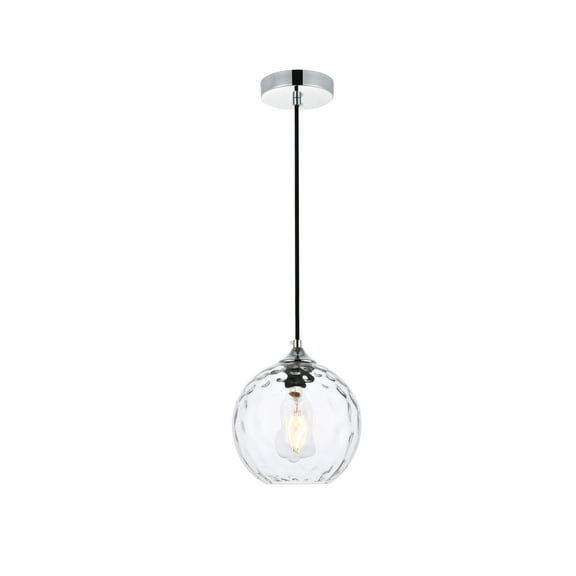 Cashel 8 inch chrome pendant