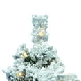 thumbnail image 2 of Vickerman Artificial 36" X 24" Indoor Flocked Alaskan Pine Christmas Tree - 100 Dura-Lit® Warm White LED lights - 127 PVC tips, 2 of 4