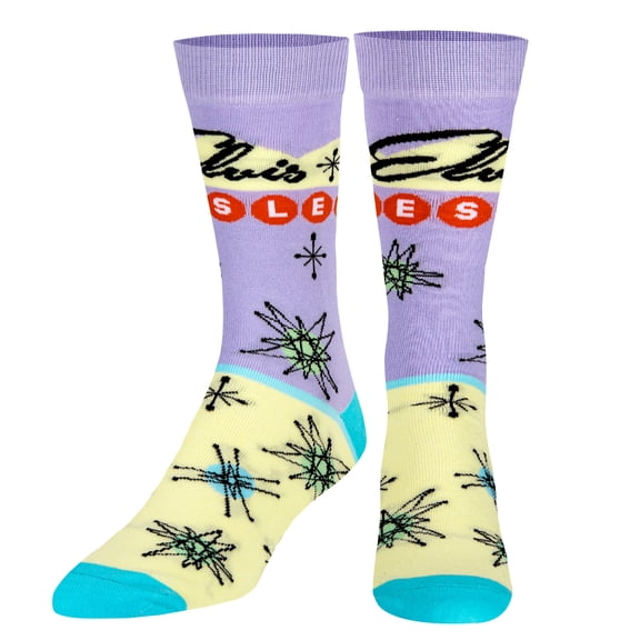 ODD SOX, Elvis Presley, The King of Rock N Roll, Retro Men's Socks, Fun Print