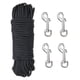 thumbnail image 1 of Uxcell Cuerda de Bandera de 50Ft Cuerda de Nylon de 1/4" de Diámetro Cuerda de Mástil de Bandera Trenzada de Nylon para Exterior, Bandera, Columpio, Línea de Ropa, Camping Negra, 1 of 4