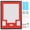 Red & Orange, variant on Sports Jersey Shadow Box Frame, Wall-Mount Display Case with Dual-Color Mat, Photo Slots & Mounting Hardware (Green Top & Orange Base)