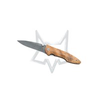 Fox Knives Liner Lock 456-2DOL Stainless Damasteel & Olive Wood Pocket Knife
