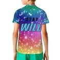 thumbnail image 5 of Ben Azelart Stay Wild Kids T-Shirt 3d Printed Graphic T-Shirts Boys And Girls Short Sleeve Shirts For Youth Kids X-Small, 5 of 7