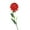 Red, variant on Green carnation artificial flower soft rubber flower decoration ornaments