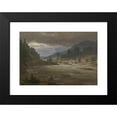 thumbnail image 2 of Johan Christian Dahl 18x13 Black Modern Framed Museum Art Print Titled - Hellefossen Near Hokksund (1847), 2 of 5