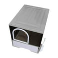 thumbnail image 1 of GROWTH TANK Enclosed Cat Litter Box Drawer Type Pet Litter Tray Cat Potty Pet Litter Box grey, 1 of 9