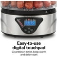 thumbnail image 5 of Digital Electric Food Steamer & Rice Cooker, 5.5 Quart, Black & Stainless Steel, 5 of 9