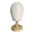 thumbnail image 3 of lionlar Mannequin Head standing Professional Sturdy Wooden Base Multipurpose Man Head Model, 3 of 9