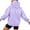 Purple, variant on SwiftWear Oversized Back Print Hoodie for Women - Long Sleeve Outerwear Letter Design Cozy Seasonal Pullover Brown