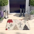 thumbnail image 2 of Beige Christmas Tree Pattern Flannel Non Slip Door Rugs,Washable Door Mats Indoor,Decorative Door Mats,Dirt-Resistant and Absorbent Doormat for Entrance,Bedroom,Kitchen,Bathroom,31.5x17in(80x43cm), 2 of 4