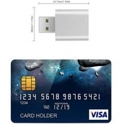External USB Audio Adapter Sound Card Aluminum Alloy 7.1 Channel USB Sound Card External Stereo Audio Adapter Plug and Play for Integrated Audio Out & Microphone in