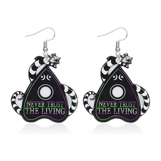 CAIROYAR Pendientes de Halloween inspirados en Betelgeuse para mujeres fanáticas, pendientes de dibujos animados de acrílico
