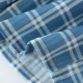 thumbnail image 4 of JTieacloth Men's Sleep Tops Men's Plaid Shorts Five Quarter Pants Loose Casual Pajama Pants Summer Thin Double Layer Large Size Home Pants Blue, 4 of 5