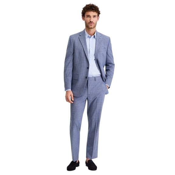 Perry Ellis Portfolio Mens Modern fit 2 Piece Suit 36 R Pants 29 / 32 Blue