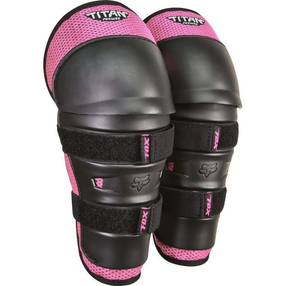 Fox Titan™ Pee Wee Knee/Shin Guard (One Size Fits Most, Black/Pink)