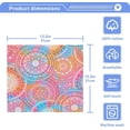 thumbnail image 3 of Coolnut 4 PCS Colorful Mandala Washcloths, 12 X 12 Inches Cotton Wash Cloths, Highly Absorbent and Soft Face Towels for Bathroom,Gym,Hotel and Spa, 3 of 6