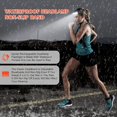 thumbnail image 5 of Faro De Haz Ancho 230, Linterna Frontal LED Recargable, Lámpara Frontal Recargable USB con Luz Trasera Roja, Luz LED Impermeable para Diadema para Acampar Correr H, 5 of 5