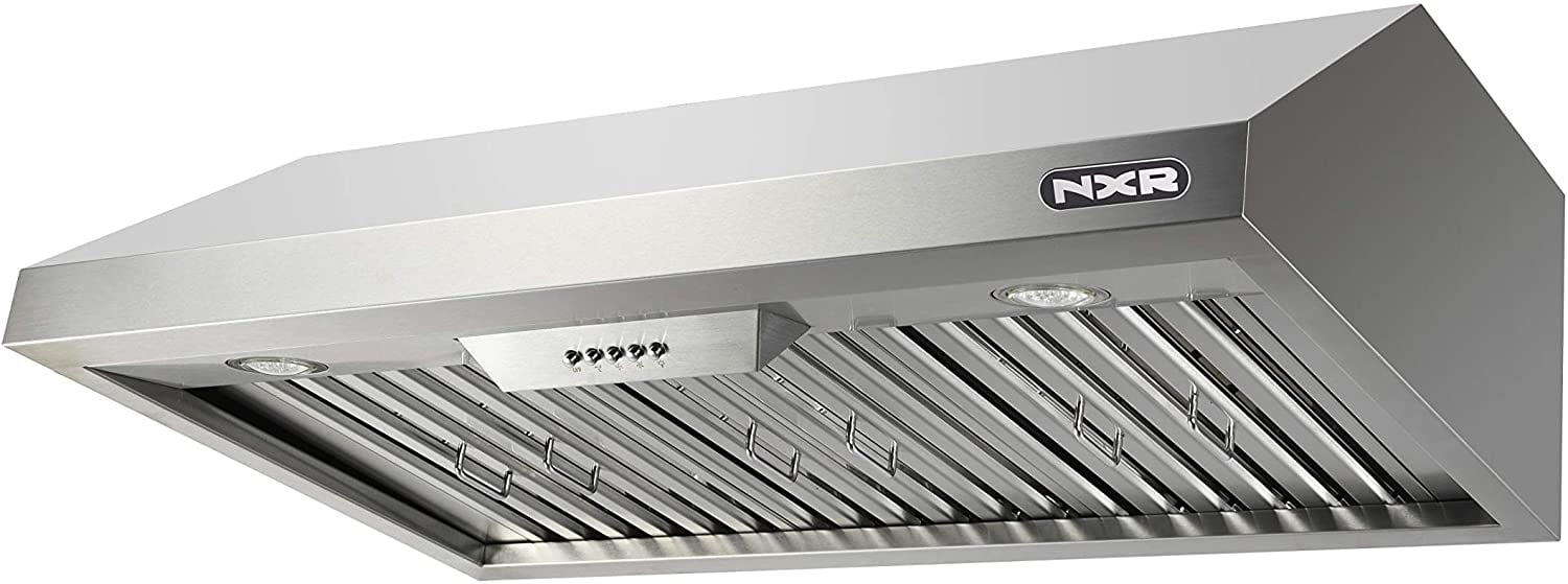 NXR SC3611LP 36" Propane Gas Range & EH3619 Under Cabinet Hood Bundle, Stainless Steel