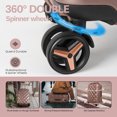 thumbnail image 4 of 29" Large Checked Luggage Hardside Expandable Suitcase with Spinner Wheels & TSA Lock, Lightweight Rolling Luggage for Travel,Rose Gold, WD8810, 4 of 8