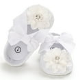 thumbnail image 4 of Huowey Kids Fashion Girls Princess Style Exquisite Solid Color Flower Bow Shoes Baby Toddler Shoes Relaxed Fit Footwear, 12-18 Months, 4 of 4