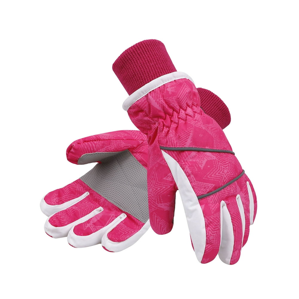 Lullaby Kids Ski Gloves Kids Windproof Waterproof Snowboard Snow Gloves