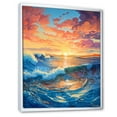 thumbnail image 2 of Designart "Sunrise Over The Rainbow Ocean III" Ocean Floater Framed Canvas Art Print, 2 of 5