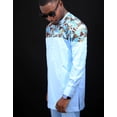 thumbnail image 3 of Urban Afrique bleu Shirt for men, African dresses for men, 3 of 5