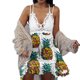 thumbnail image 1 of Vestido de encaje calado con cuello en V y estampado Floral sin mangas suelto de verano para mujer a la moda Fridja  hj706, 1 of 6