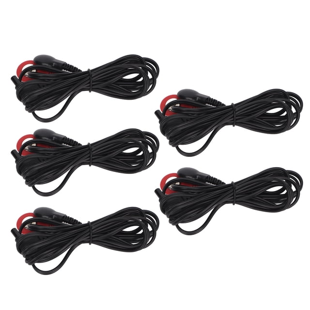Cable Conductor Del Electrodo, Enchufe De 2,35 Mm Cable Portátil Del Electrodo TENS Negro De 4,9 Pies Flexible Para Masajeador