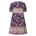 thumbnail image 4 of Bescita Robes à Manches Courtes Imprimées Florales Vente de Dégagement, 4 of 4