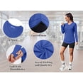 thumbnail image 5 of Rosvigor Womens Workout Tops Long Sleeve V Neck Tee Shirts Athletic Shirts Comfy Activewear Tops for Gym Running Yoga, 5 of 8