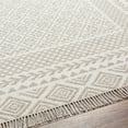 thumbnail image 6 of Hauteloom Albus Wool Living Room, Bedroom Area Rug - Bordered - Boho, Bohemian Carpet - Modern Farmhouse - Brown, Gray, Beige, Cream - 6' x 9', 6 of 8
