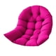 thumbnail image 4 of Cojín colgante para silla con forma de huevo, suave, para oficina, jardín e interior. Rosa roja, 4 of 9