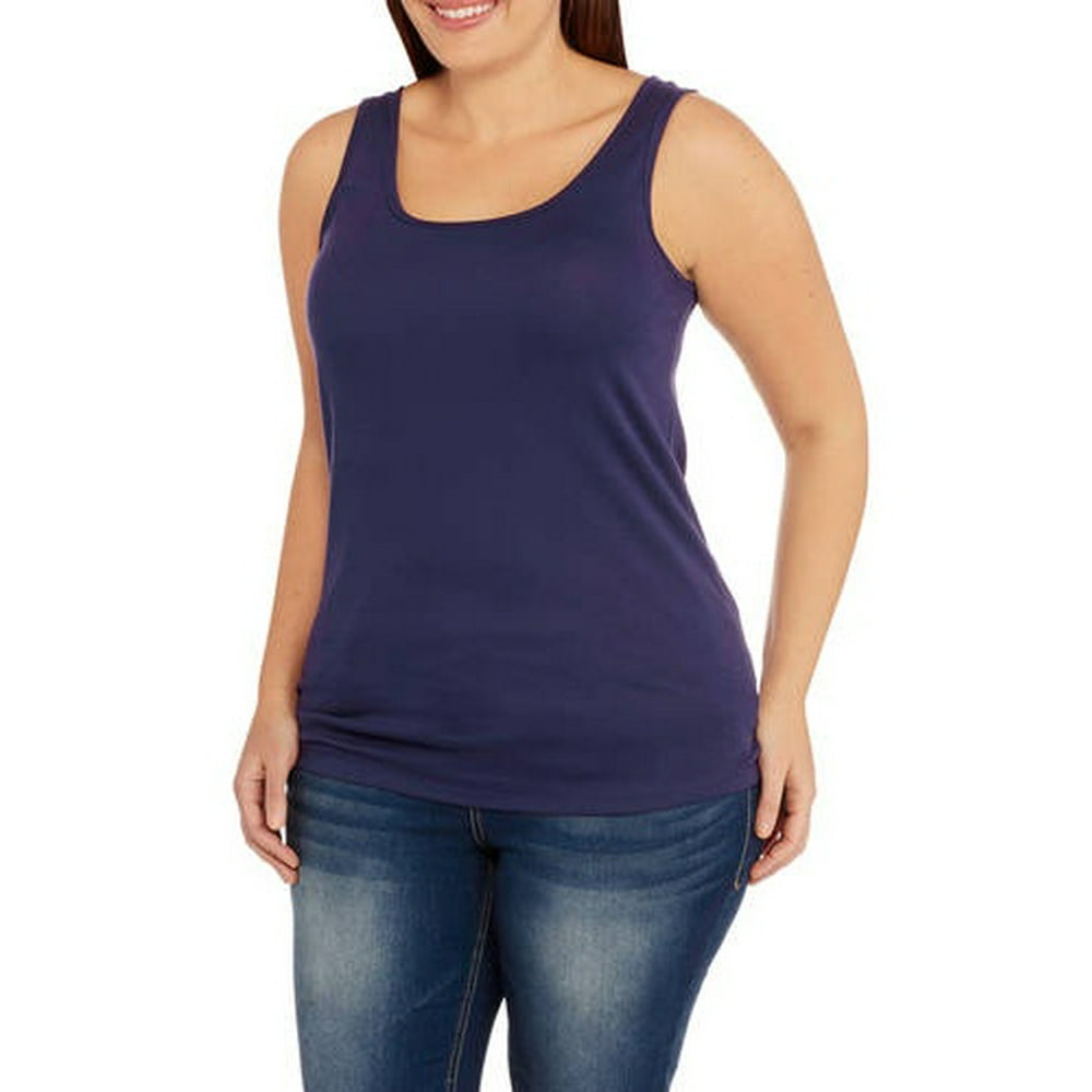 Faded Glory - Women's Plus-Size Essential Layering Tank - Walmart.com ...