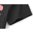 thumbnail image 4 of Serdomi Girls Short Sleeve T-shirt Summer Tops for Kids Gray Cat Crewneck Tee Graphic Outfits Size 6, 4 of 7
