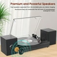 External Speakers For Record Player RetroAudio Vinyl Record Player Bluetooth Turntable with External