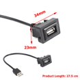 thumbnail image 5 of Adaptador de cable de extensión de panel de puerto USB de montaje empotrado para tablero de automóvil para Toyota Vios Sywqhk Accesorios para autos y motos, 5 of 5