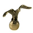 thumbnail image 2 of jifeng Mini Eagle Statue Artwork Decorative Copper Antique for Hotel Desk Tea House, 2 of 9