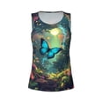 thumbnail image 4 of Lsque Enchanted Forest Butterfly A Printed Workout Tank Tops for Women, Athletic Sports Tank Tops, Compression Sleeveless Dry Fit Shirts,Sleeveless Yoga Shirt-X-Large, 4 of 9