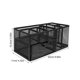 thumbnail image 2 of Paper Clip Organizer Mesh Desk Storage for Stationery Holder Black Metal Rectangular with Compartments 1Pack, 2 of 4