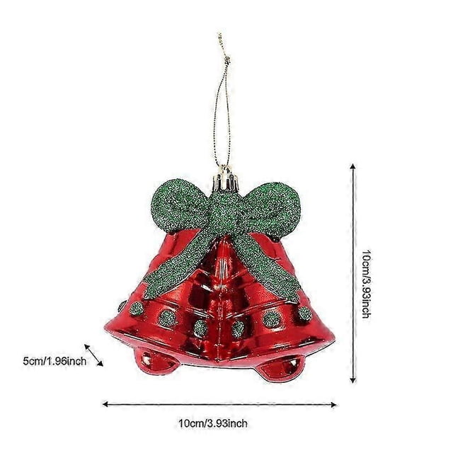 New Christmas decoration pendant red train bell small pendant Christmas tree ornaments photo props dress up bell