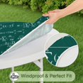 thumbnail image 5 of Math Equations Algebra Green Pattern Round Fitted Tablecloth with Elastic Edge,Dining Table Cover Waterproof,Outdoor Round Tablecloth for Camping,Dining,Indoor and Outdoor, 5 of 7