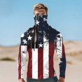 thumbnail image 1 of Viluyesy Men's Printed Lightweight UV Protection Hoodie, Quick Dry Breathable Rash Guard Long Sleeve Shirt with Face Mask Navy L, 1 of 6