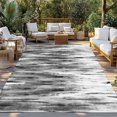 thumbnail image 2 of Black Grey Vintage Outdoor Rug for Patio/Deck/Porch, Non-Slip Large Area Rug 4 x 6 Ft, Retro Abstract Art Indoor Outdoor Rugs Washable Area Rugs, Reversible Camping Rug Carpet Runner, 2 of 8