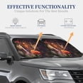 thumbnail image 7 of Picia Butterfly Sitting on a Flower 2 Piece Car Windshield Sun Shade Foldable | Foldable Sun Shield for Front Window Blocks UV Rays and Keeps Your Vehicle Cool-Small, 7 of 7