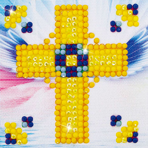 Diamond Dotz Golden Cross Diamond Painting Kits for Adults - Diamond Art Kits a Relaxing Creative Craft Kit with Dotz Gems Ki3x3